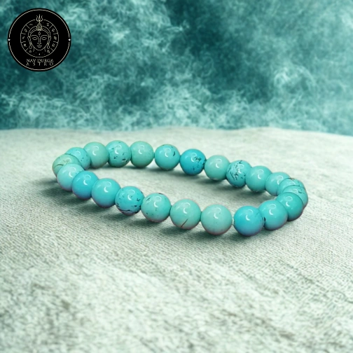 Blue Magnesite Turquoise Bracelet - For Astrologers & Occultists